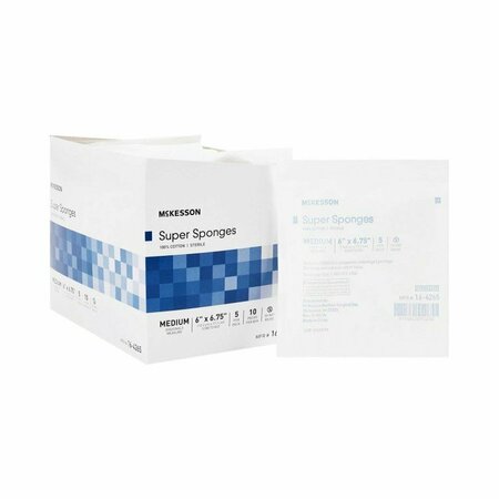 MCKESSON Sterile Fluff Dressing, 6 x 6-3/4 Inch, 450PK 16-4265